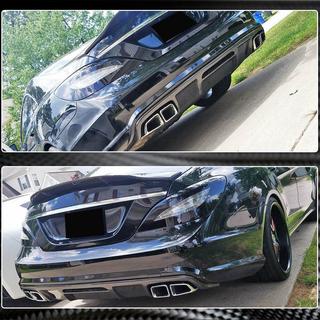 Rear Bumper Diffuser (for Base/CLS63 AMG 2015-2018, Carbon) photo 4