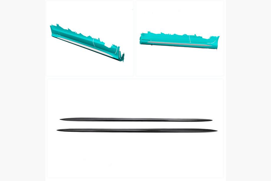 Mercedes CLS C218 2011-2018 Side Skirts (for AMG-Line / CLS63 AMG SD 2015-2018, Carbon) Photo 2