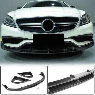 Front Bumper Lip V1 Add-on (for CLS63 AMG SD 2015-2018, Carbon) photo 1