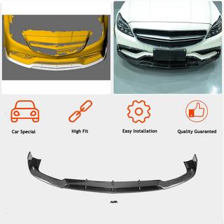 Front Bumper Lip V1 Add-on (for CLS63 AMG SD 2015-2018, Carbon) photo 3