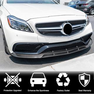Front Bumper Lip V1 Add-on (for CLS63 AMG SD 2015-2018, Carbon) photo 4