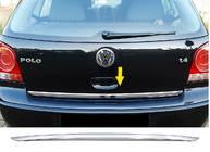 Volkswagen Polo 2001-2009 Trunk trim 2005-2009 stainless steel photo 2