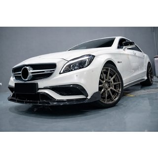 Front Bumper Lip V2 Add-on (for CLS63 AMG SD 2015-2018, Carbon) photo 1