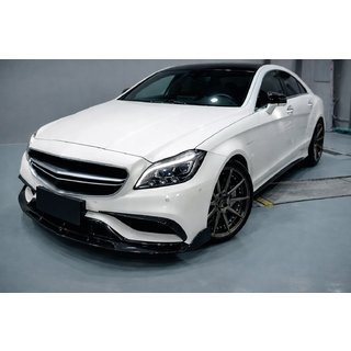 Front Bumper Lip V2 Add-on (for CLS63 AMG SD 2015-2018, Carbon) photo 3