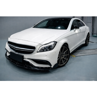 Front Bumper Lip V2 Add-on (for CLS63 AMG SD 2015-2018, Carbon) photo 3