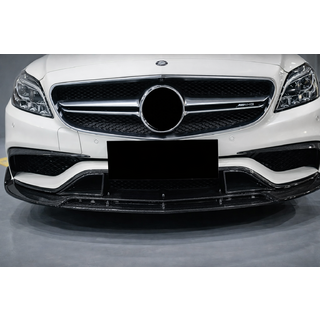 Front Bumper Lip V2 Add-on (for CLS63 AMG SD 2015-2018, Carbon) photo 4