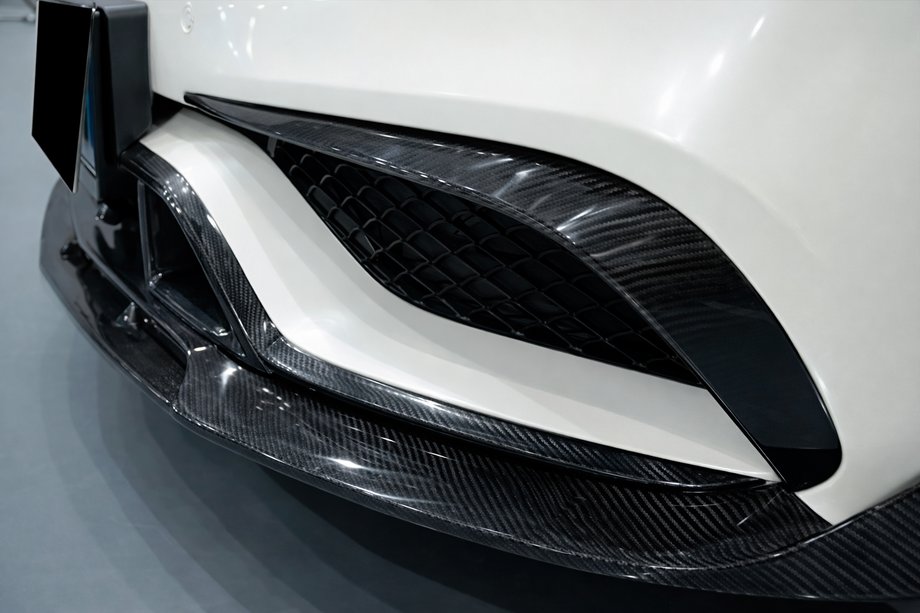 Mercedes CLS C218 2011-2018 Carbon Front Bumper Covers for CLS63 AMG SD 2015-2018 Photo 1