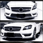 Mercedes CLS C218 2011-2018 Front Bumper Lip V1 Spoiler (for CLS63 AMG SD 2011-2014, Carbon) photo 3