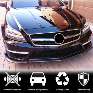 Front Bumper Lip V1 Spoiler (for CLS63 AMG SD 2011-2014, Carbon) photo 2