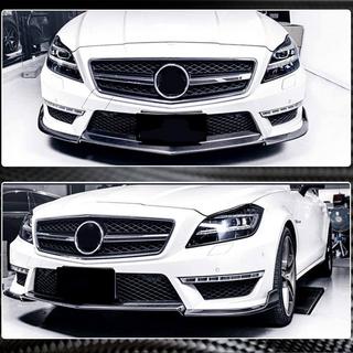 Front Bumper Lip V1 Spoiler (for CLS63 AMG SD 2011-2014, Carbon) photo 3