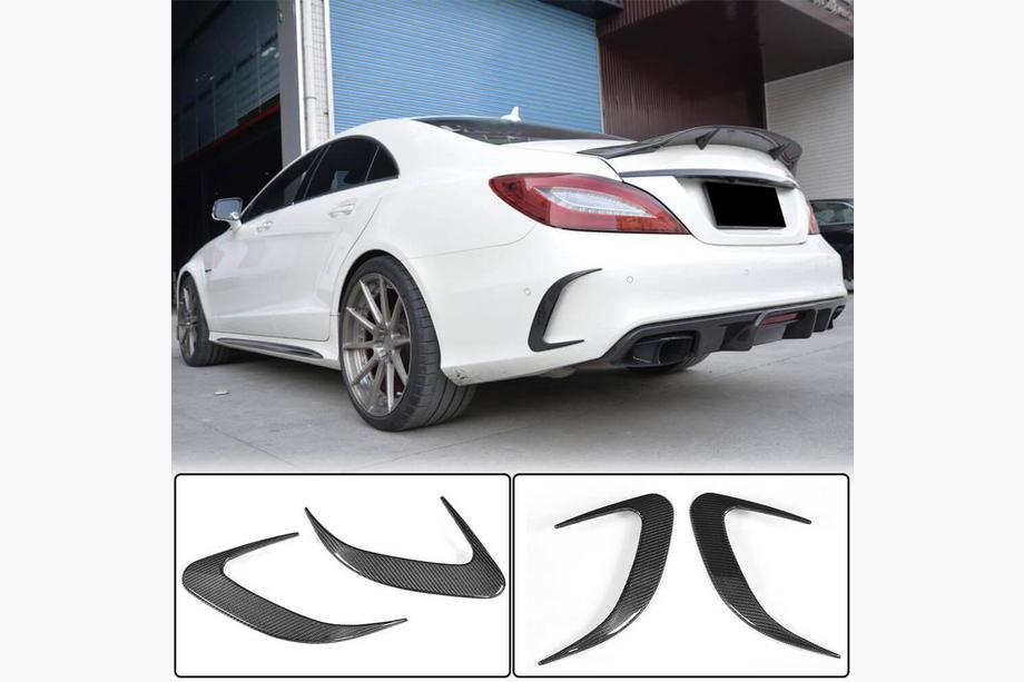 Mercedes CLS C218 2011-2018 Rear bumper covers (for Base / CLS63 AMG SD 2015-2018, Carbon) Image