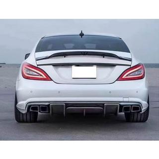 Rear Bumper Diffuser for AMG-Line/CLS63 AMG 2011-2014, Carbon photo 2