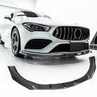 Mercedes CLA C118 2019- Front Bumper Lip Spoiler (for SD 2019-2022, Carbon) photo 1