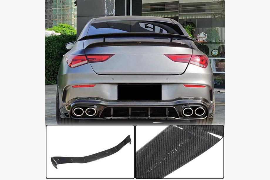 Mercedes CLA C118 2019- Rear Bumper Diffuser for AMG-Line SD 2019-2022, Carbon Image