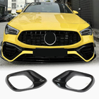 Mercedes CLA C118 2019- Front bumper extensions (for CLA45 AMG 2019-2022, ABS) photo 1