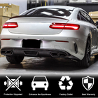 Mercedes E-class coupe C238 2016-2024 Rear Bumper Diffuser V1 for AMG-Line 2017-2019 Carbon photo 3