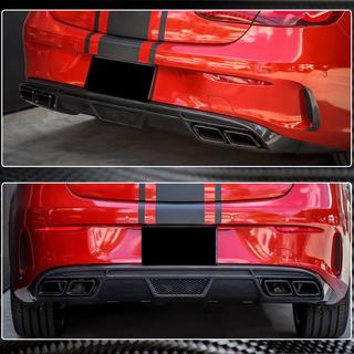 Rear Bumper Diffuser V1 for AMG-Line 2017-2019 Carbon photo 4