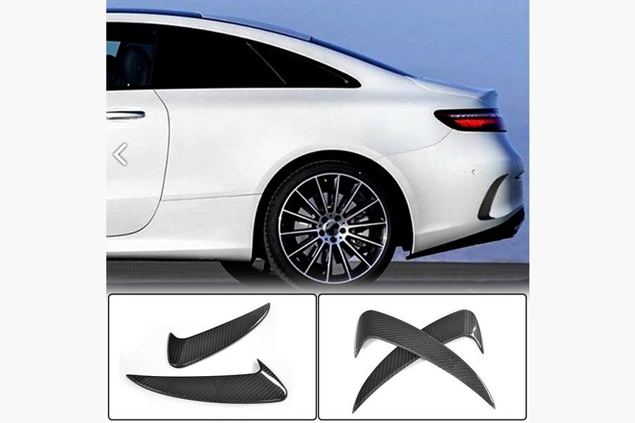 Mercedes E-class coupe C238 2016-2024 Rear Bumper Covers (for AMG-Line 2017-2019, Carbon) Image