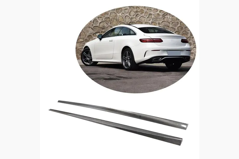 Mercedes E-class coupe C238 2016-2024 Side Skirts (for AMG-Line 2017-2019, Carbon) Image