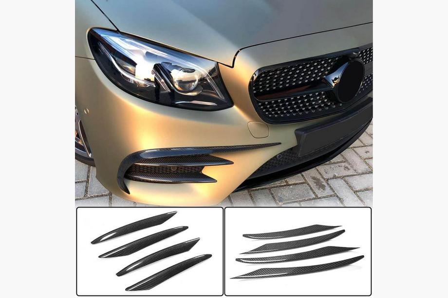 Mercedes E-class coupe C238 2016-2024 Carbon Front Bumper Covers (for AMG / AMG-Line 2017-2019) Image