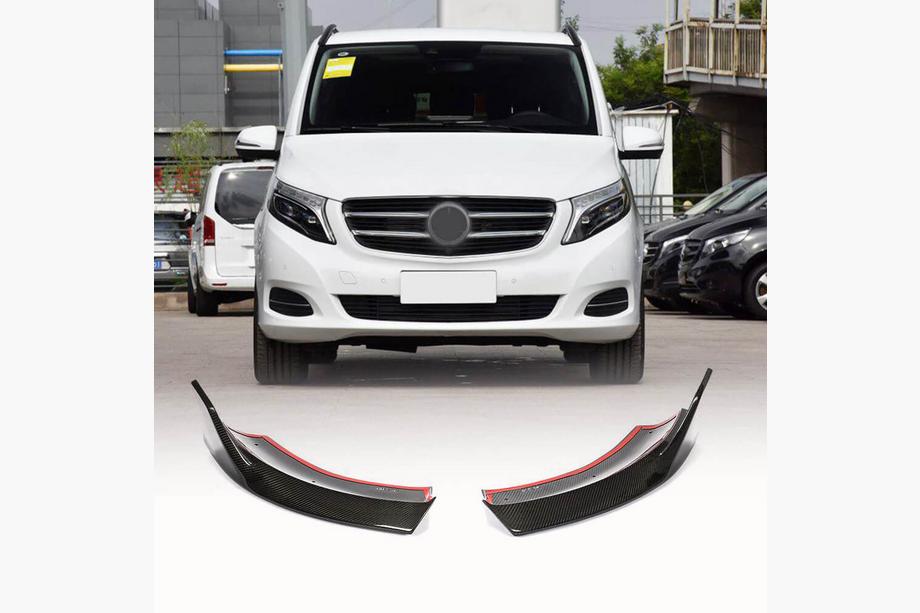 Mercedes Vito/V-class W447 2014- Front Bumper Flap Covers (for V Class 2014-2019, Carbon) Image