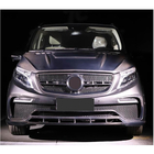 Mercedes Vito/V-class W447 2014- Front Bumper V1 (2014-2019, Carbon) photo 3