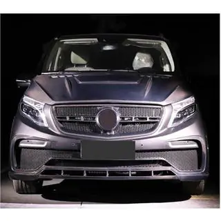 Front Bumper V1 (2014-2019, Carbon) Mercedes Vito/V-class W447 2014- photo 3