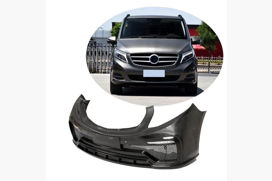 Mercedes Vito/V-class W447 2014- Front Bumper V2 (2014-2019, Carbon) Image