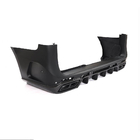 Mercedes Vito/V-class W447 2014- Rear bumper cover with diffuser (2014-2019, Plastic + Carbon) photo 2