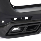 Mercedes Vito/V-class W447 2014- Rear bumper cover with diffuser (2014-2019, Plastic + Carbon) photo 3