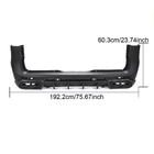 Mercedes Vito/V-class W447 2014- Rear bumper cover with diffuser (2014-2019, Plastic + Carbon) photo 5