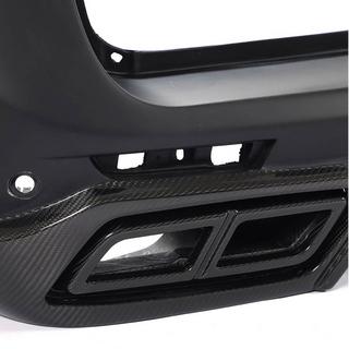 Rear bumper cover with diffuser (2014-2019, Plastic + Carbon) photo 3