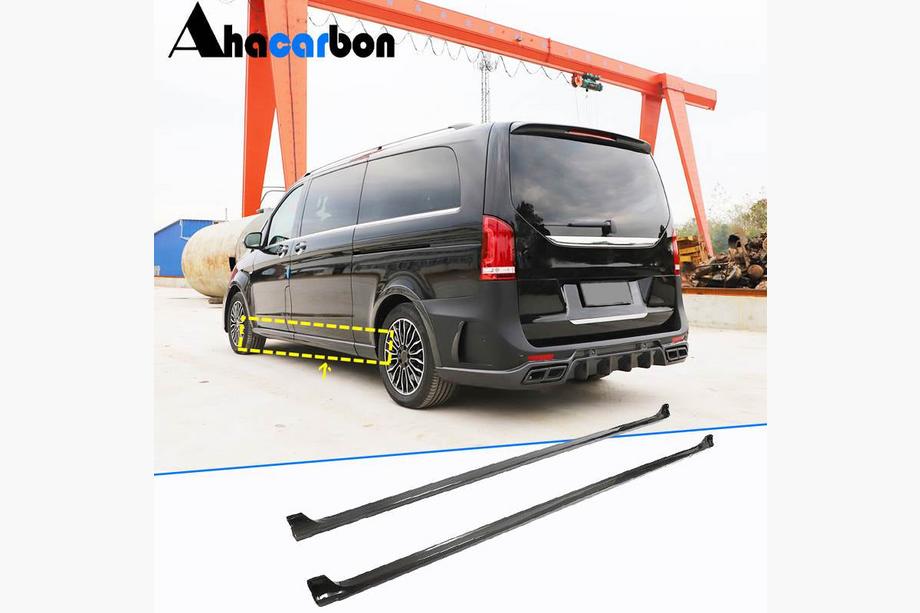 Mercedes Vito/V-class W447 2014- Side Skirts (Long Wheelbase, Carbon) Image