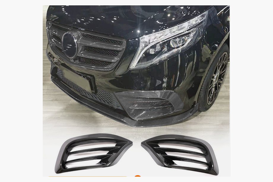 Mercedes Vito/V-class W447 2014- Fog Light Covers V1 (2020+, Dry Carbon) Image