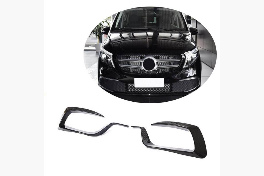 Mercedes Vito/V-class W447 2014- Fog Light Covers V2 (2020+, Dry Carbon) Image