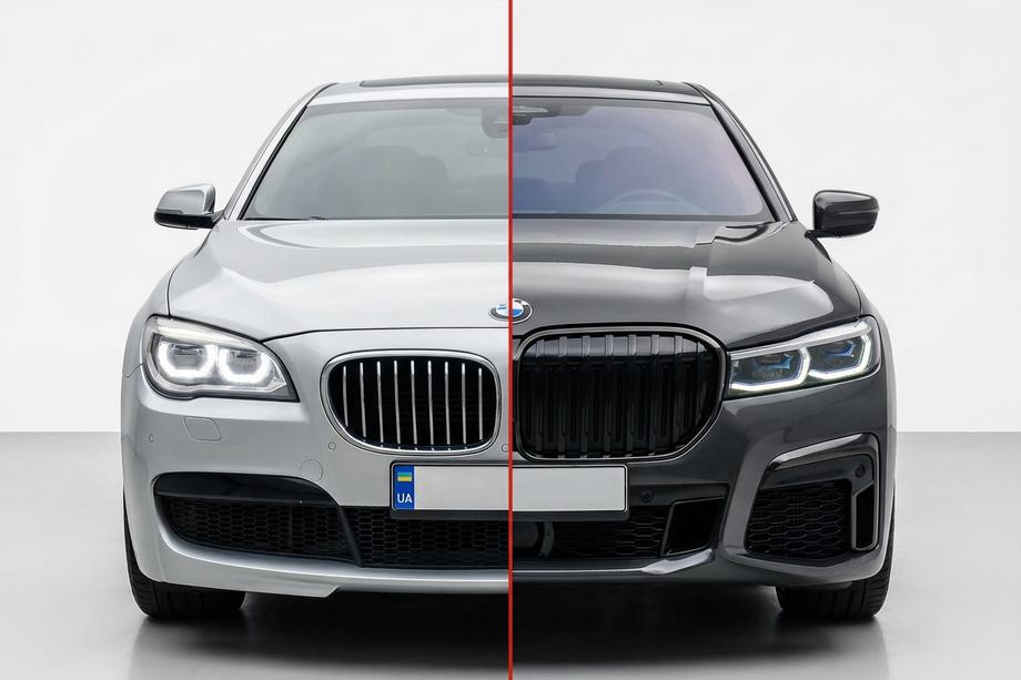 BMW 7 Series F01/F02 2008-2015 Facelift conversion kit to G12 M760 (without replacing trunk lid and rear fenders) Photo 1