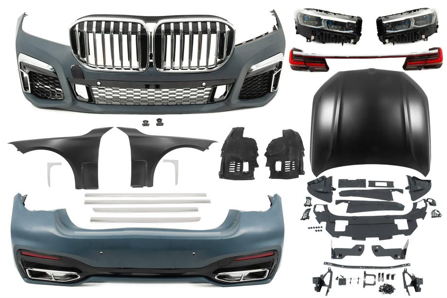 BMW 7 Series F01/F02 2008-2015 Facelift conversion kit to G12 M760 (without replacing trunk lid and rear fenders) Photo 6