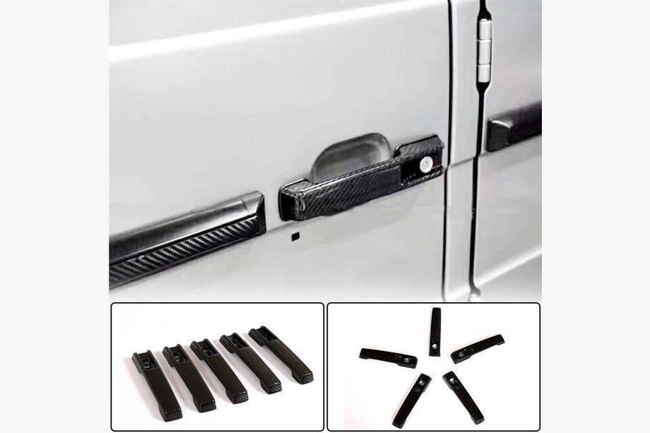 Mercedes G class W463 1990-2018 Door Handle Covers (2004-2018, Dry Carbon) Image