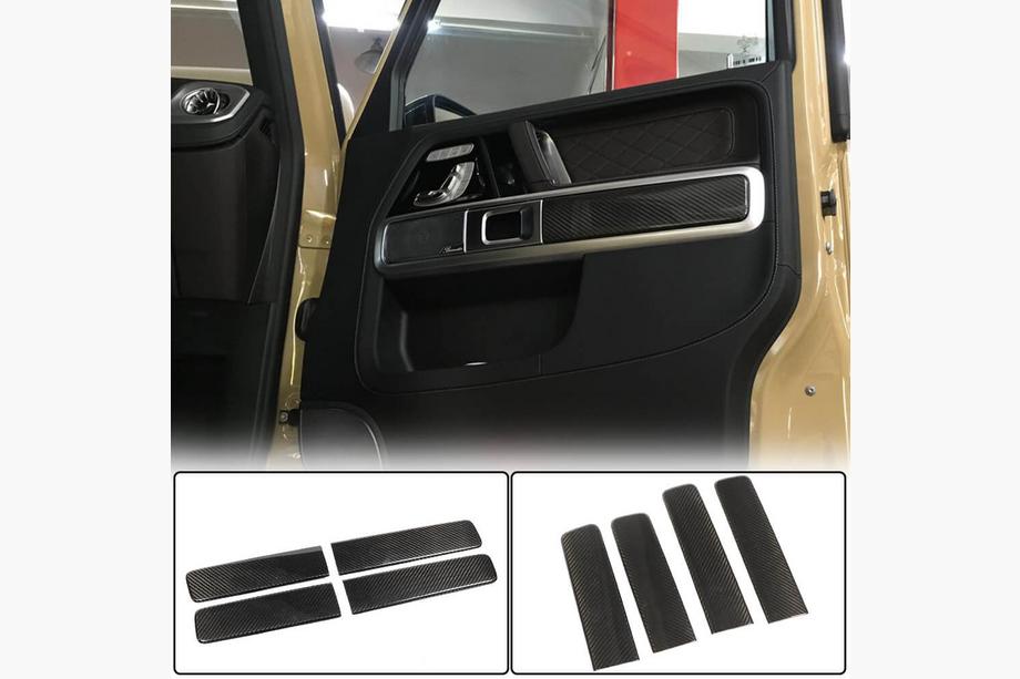 Mercedes G class W463 2018-2024 Interior Door Trim Covers (Dry Carbon) Photo 1
