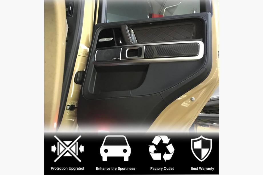 Mercedes G class W463 2018-2024 Interior Door Trim Covers (Dry Carbon) Photo 2