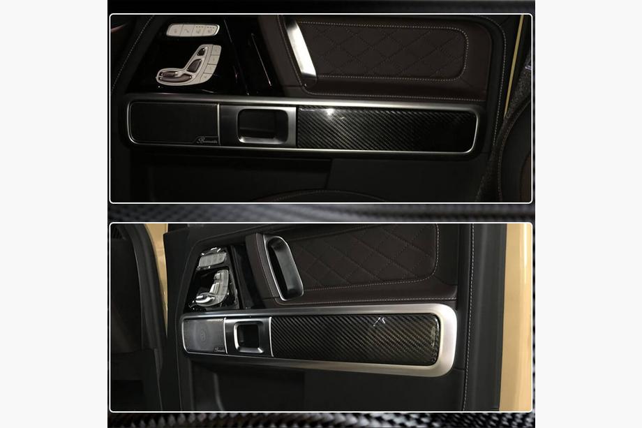 Mercedes G class W463 2018-2024 Interior Door Trim Covers (Dry Carbon) Photo 4