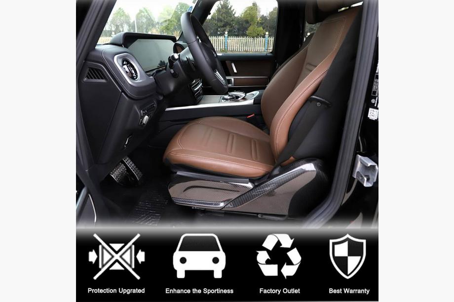 Mercedes G class W463 2018-2024 Dry Carbon Seat Covers Photo 3