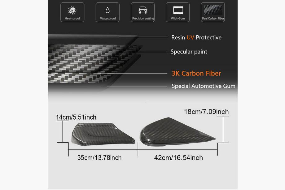 Mercedes G class W463 2018-2024 Dry Carbon Seat Covers Photo 6