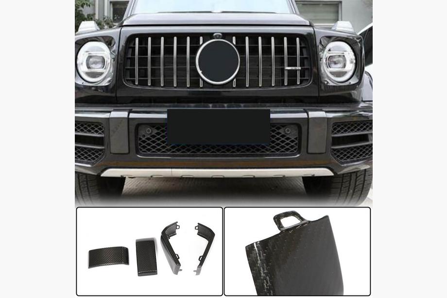 Mercedes G class W463 2018-2024 Front and Rear Bumper Cover Set (for G63 AMG, Dry Carbon) Image
