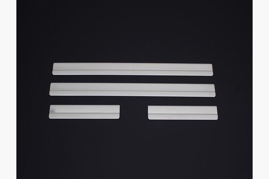 Volkswagen Polo 2001-2009 Door Sill Protectors OmsaLine (4 pcs, Stainless Steel) Image
