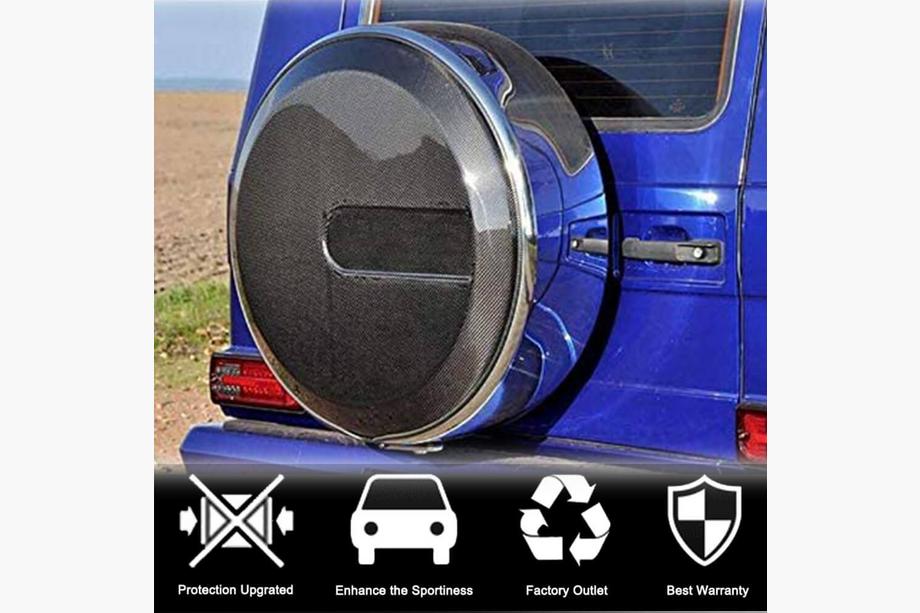 Mercedes G class W463 1990-2018 Spare Wheel Cover (2004-2018, Dry Carbon) Photo 2