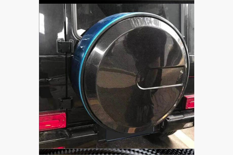 Mercedes G class W463 1990-2018 Spare Wheel Cover (2004-2018, Dry Carbon) Photo 3