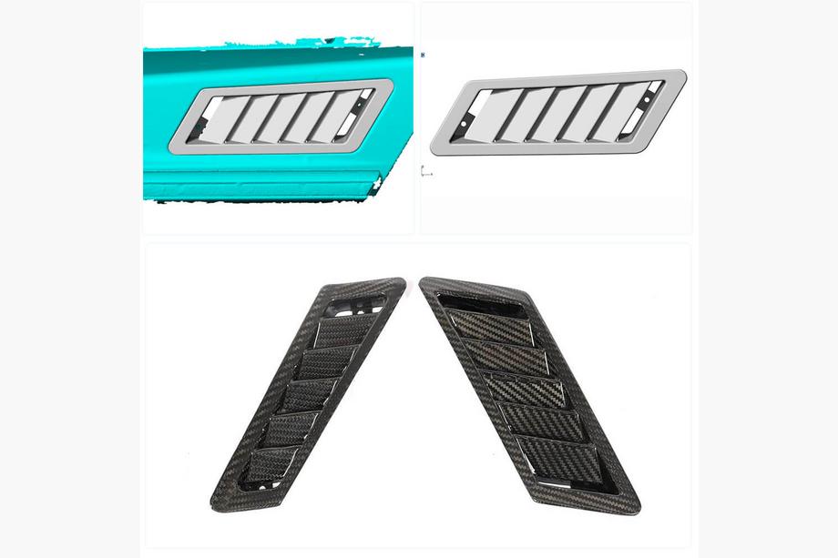 Mercedes G class W463 1990-2018 Front Fender Covers (Dry Carbon) Photo 2
