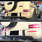 Mercedes G class W463 2018-2024 Rear Bumper Diffuser V1 for G63 AMG, Carbon photo 5