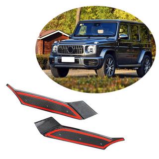 Front Bumper Flap Covers for G63 AMG 2019-2021 Carbon photo 1